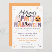 Baby’s First Halloween Birthday Invitation 招待状 (正面/裏面)