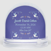 Baby’s First Hanukkah Custom Photo Snow Globe (裏面)