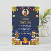 Baby’s First Lohri Celebration Card with Photo 招待状 (スタンド正面)
