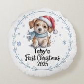Baby’s First Xmas 2025 Round Pillow – Editable ラウンドクッション (裏面)