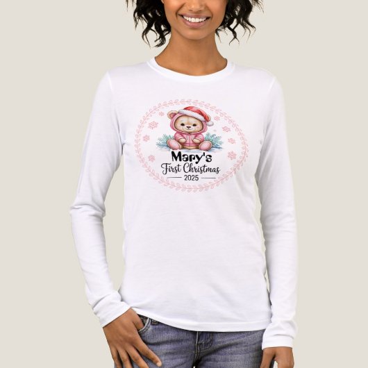 Baby’s First XmasTee for Women Editable トライブレンドＴシャツ (正面)
