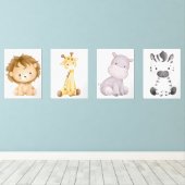 Baby Safari Animal Wall Decor (ウッドフロア)