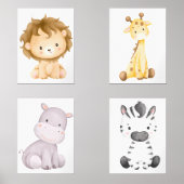 Baby Safari Animal Wall Decor (正面)