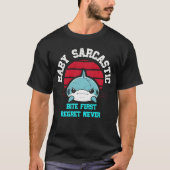 Baby Sarcastic Bite First Shark Tシャツ (正面)