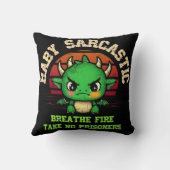 Baby Sarcastic Dragon Breathe Fire クッション (裏面)