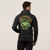 Baby Sarcastic Vintage Turtle Graphic パーカ (裏面フル)