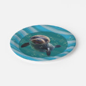 Baby Seal Paper Plate ペーパープレート (アングル)