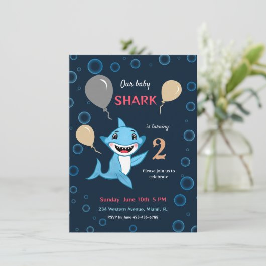 Baby shark 招待状 (スタンド正面)