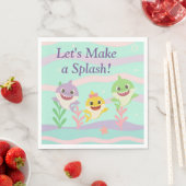 Baby Shark Party Napkins スタンダードランチョンナプキン (インサイチュ)