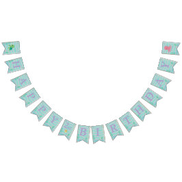 Baby Shark Themed - Happy Birthday Banner  バンティングフラッグ