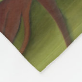 Baby Sheep on Toadstool フリースブランケット (角)