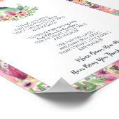 Baby Showerびんの中の弓の数 ポスター (角)