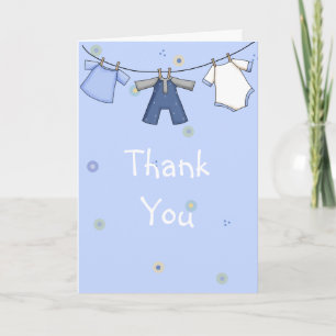 Baby Showerサンキューカードfor Boy サンキューカード