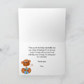 Baby Showerサンキューカードfor Boy サンキューカード (内部)