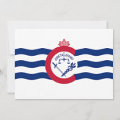 Baby Shower招待状（シンシナチ州旗あり） 招待状 (裏面)