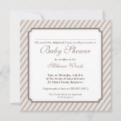 BABY SHOWER招待状::ストライプキャンディ5SQ 招待状 (正面)