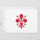 Baby Shower招待状(フローレンス国旗あり) 招待状 (裏面)