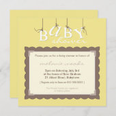 BABY SHOWER招待状::ベビー文字7SQ 招待状 (正面/裏面)