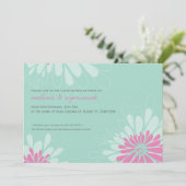 BABY SHOWER招待状::モダン開花1L 招待状 (スタンド正面)