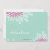 BABY SHOWER招待状::モダン開花1L 招待状 (裏面)