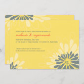 BABY SHOWER招待状::モダン開花2L 招待状 (正面/裏面)