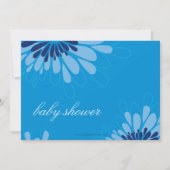 BABY SHOWER招待状::モダン開花8L 招待状 (裏面)