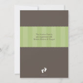 BABY SHOWER招待状:：幸せな足13P 招待状 (裏面)