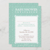 BABY SHOWER招待状:：雨滴5P 招待状 (正面/裏面)