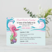 Baby Shower招待状(Daddy-to-be-feeding Girl) 招待状 (スタンド正面)