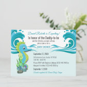 Baby Shower招待状Daddy-to-be Pending Boy 招待状 (スタンド正面)