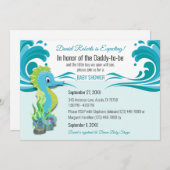 Baby Shower招待状Daddy-to-be Pending Boy 招待状 (正面/裏面)