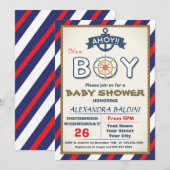 Baby Shower招待状for a Boy 招待状 (正面/裏面)