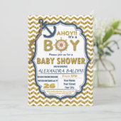 Baby Shower招待状for a Boy 招待状 (スタンド正面)