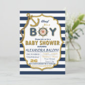Baby Shower招待状for a Boy 招待状 (スタンド正面)