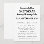 Baby Shower招待状for a Boy 招待状 (正面/裏面)