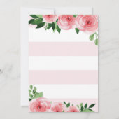 Baby Shower招待状for a Girl 招待状 (裏面)