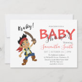 Baby Shower海賊ボーイ発表 案内状 (正面)