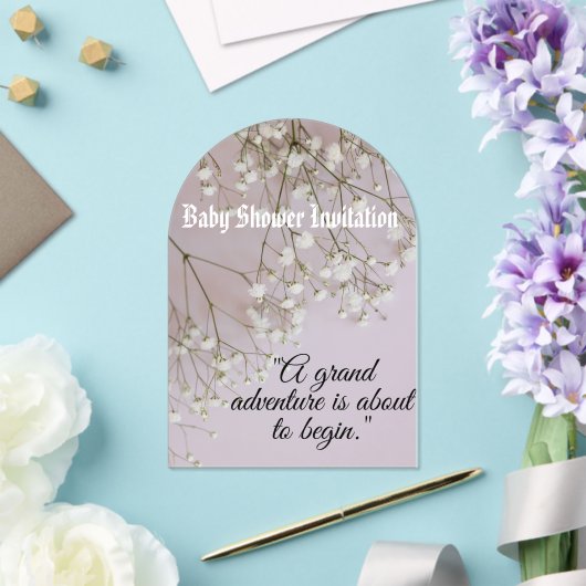 Baby shower アクリル招待状 (インサイチュ (ウェディング))