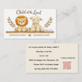 baby shower エンクロージャーカード (正面/裏面)