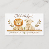 baby shower エンクロージャーカード (正面)