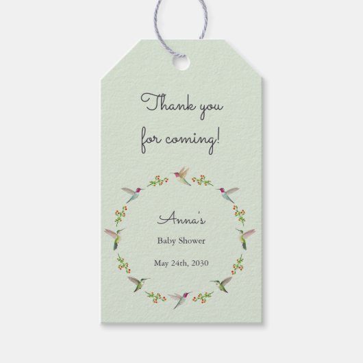 Baby Shower ギフトタグ (正面)