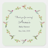 Baby Shower スクエアシール (正面)