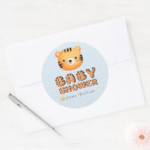 BABY SHOWER タイガー・スター ラウンドシール (封筒)