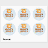 BABY SHOWER タイガー・スター ラウンドシール (シート)