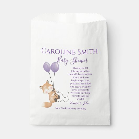 BABY SHOWER フェイバーバッグ (正面)