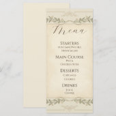 baby shower メニュー (正面/裏面)