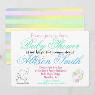 Baby Shower 招待状