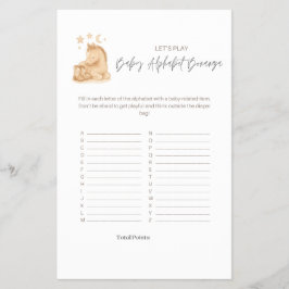 Baby Shower Alphabet Game チラシ
