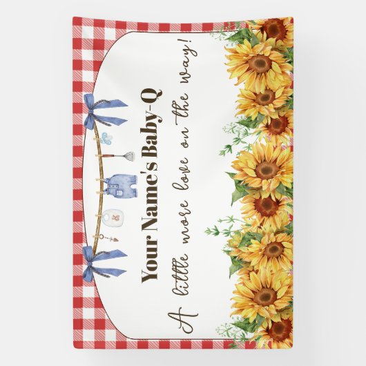 Baby Shower Banner 横断幕 (縦)