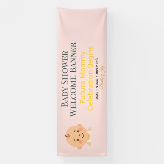 Baby Shower Banner | Mommy’s Joy 横断幕 (縦)